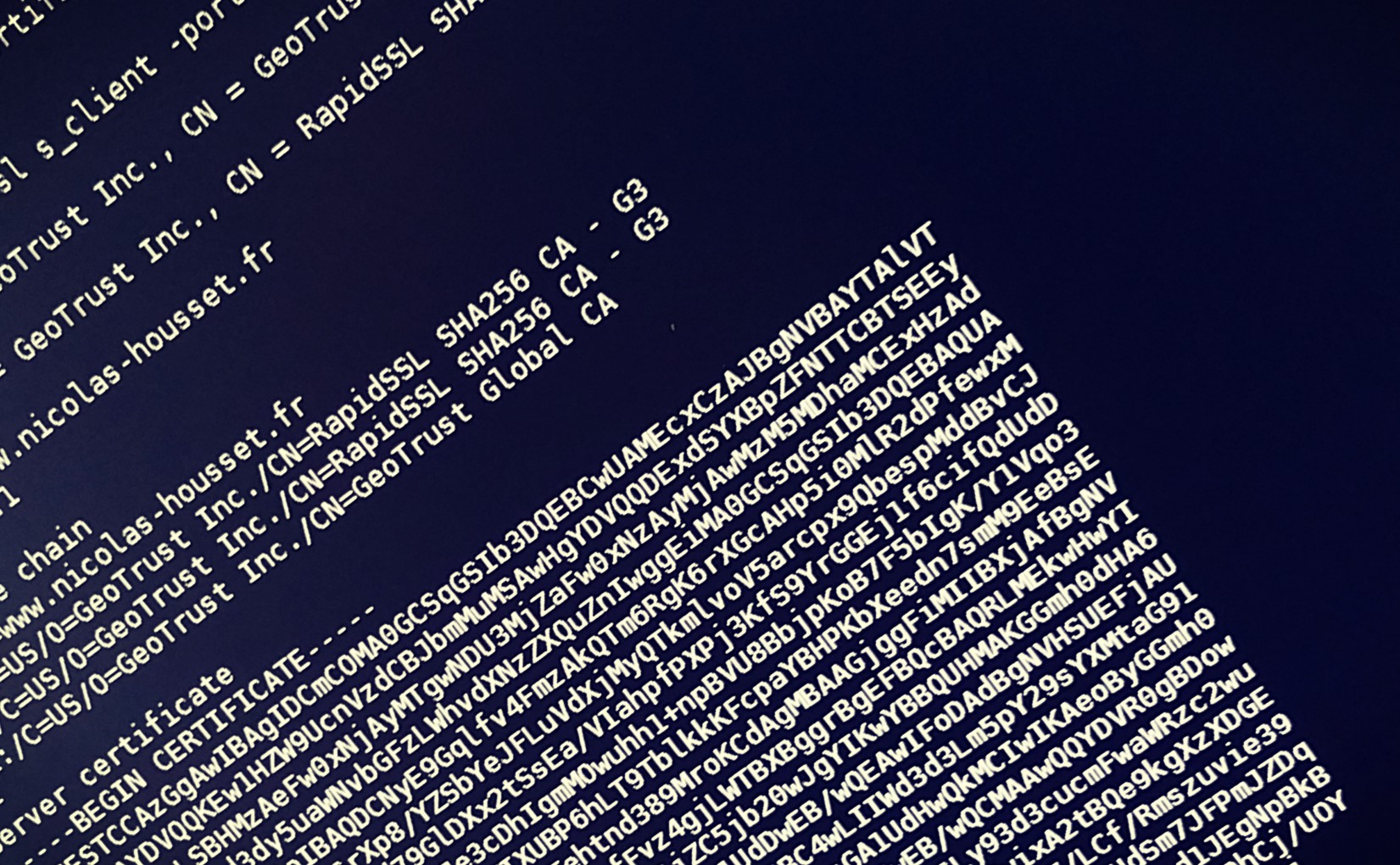 Comment debuger la demande de certificat avec openssl ?