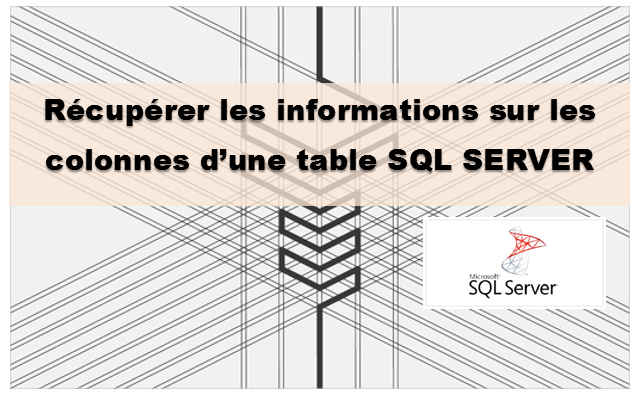 Récupérer les informations sur les colonnes d’une table SQL SERVER depuis SAS