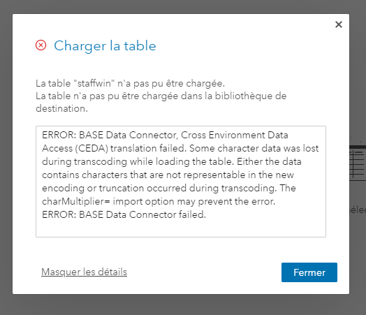 Viya BASE Data Connector failed - Cross Environment Data Access (CEDA) translation failed. Some character data was lost during transcoding while loading the table