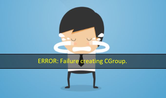 Viya CAS controller en erreur : ERROR: Failure creating CGroup.