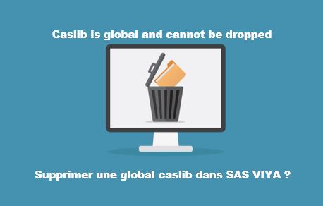 Caslib is global and cannot be dropped
